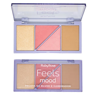 Feels Mood Blush Illuminator Palette HB-7529